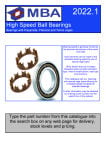 Downloadable PDF Catalogue High Speed Bearings