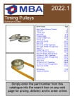 Downloadable PDF Catalogue Timing Pulleys